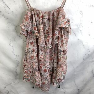 Victoria’s Secret Romantic Chiffon Blouse XS S top Ruffled Coquette Cottage pink